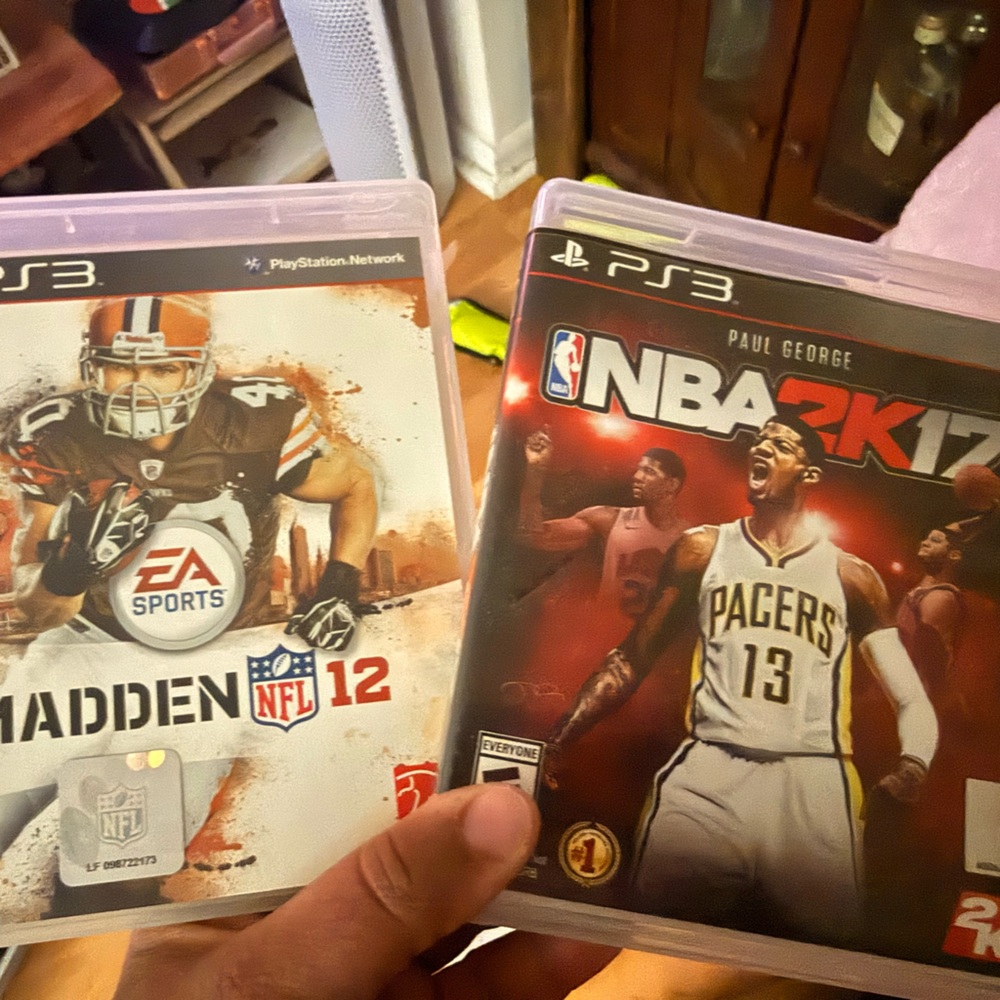 Madden NFL 12 and NBA 2K17 Game Set
